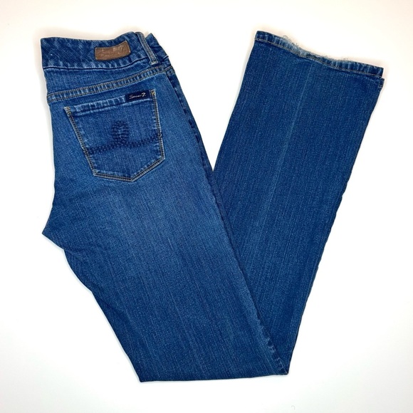 Seven7 Women's Bootcut Blue Jeans Size- 31 - Picture 7 of 9